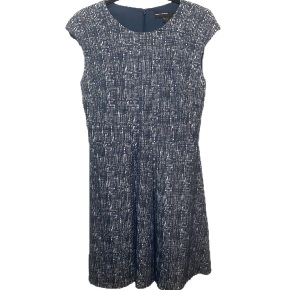 Maggy London Blue Cap Sleeve Dress